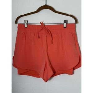 90 Degree By Reflex Athletic Shorts Solar Orange Sz M Athleisure Summer Dopamine